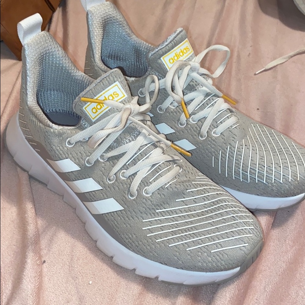 Grey Adidas shoes!